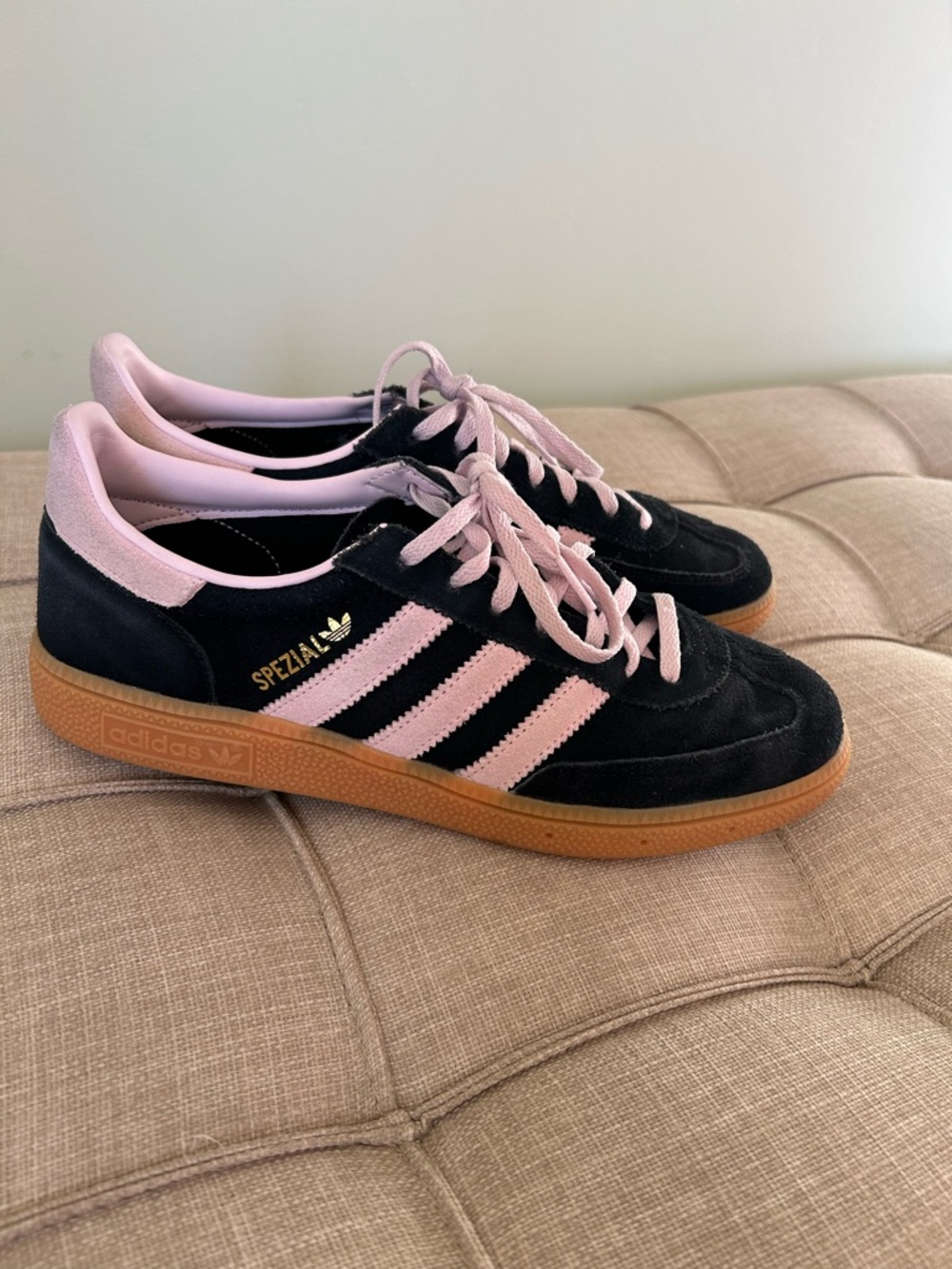 adidas Women’s Spezial Sneakers in Black, Light Pink & Gum